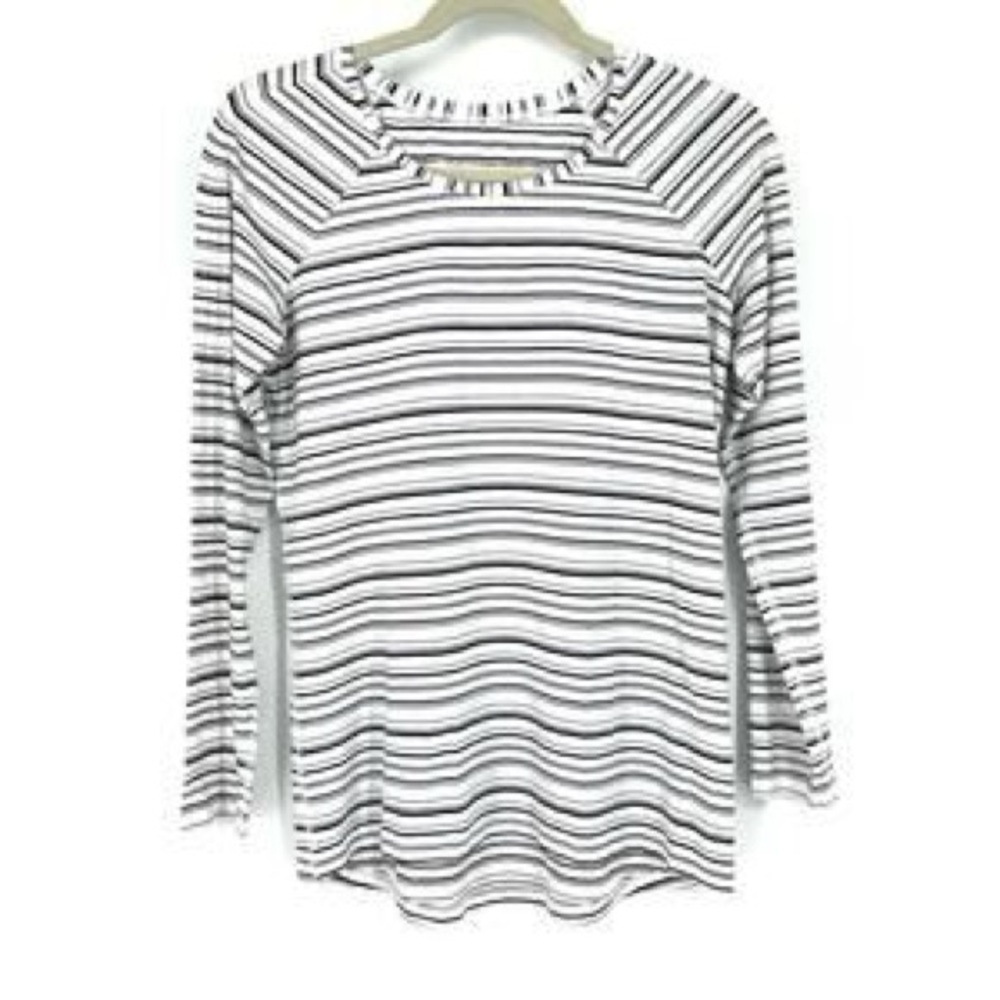 Lululemon Striped Black and White Long Sleeved Women's Top Size 6